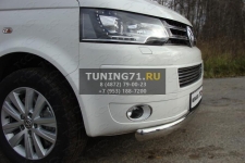 Защита передняя нижняя (овальная) 75х42 мм Volkswagen Multivan 2013